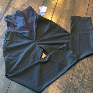Maternity dress pants- black